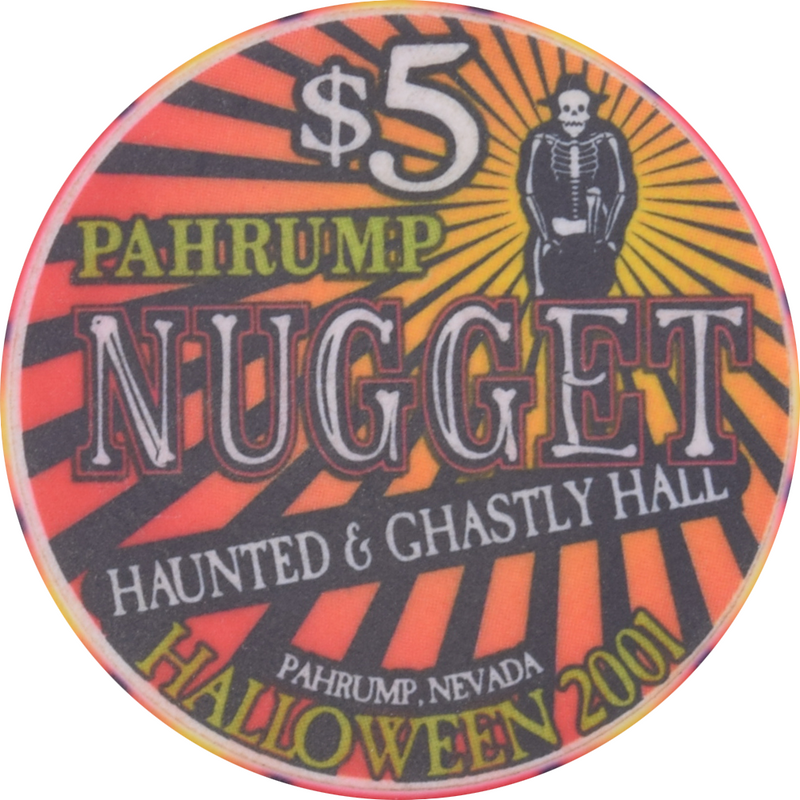 Pahrump Nugget Casino Pahrump Nevada $5 Halloween Chip 2001