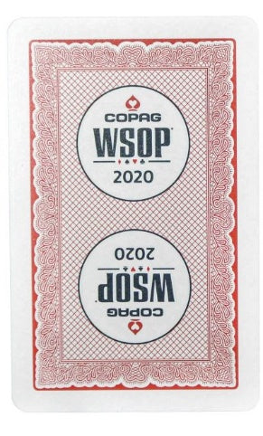 New WSOP 2020 Red Plastic Bridge Size Regular Index Single Deck