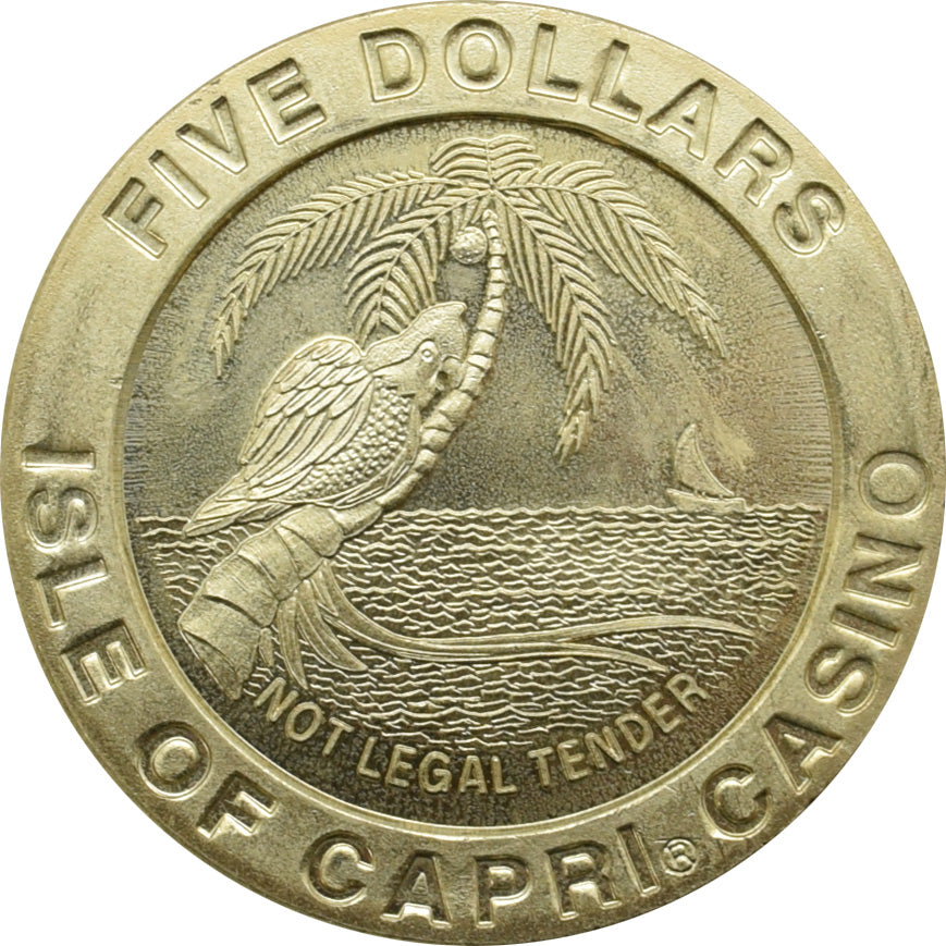 Isle of Capri Casino Lake Charles Louisiana $5 Token