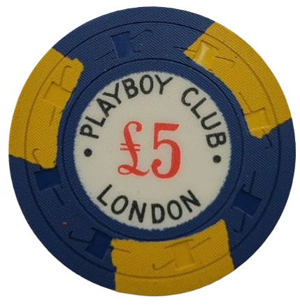 Playboy Club Casino London England £5 Pounds Chip