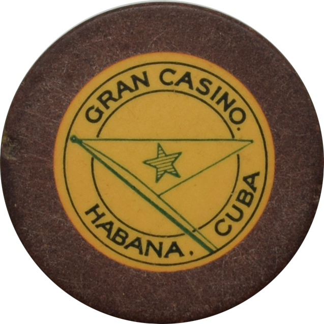 Gran Casino (de la Playa de Marianao) Habana Cuba Brown Chip