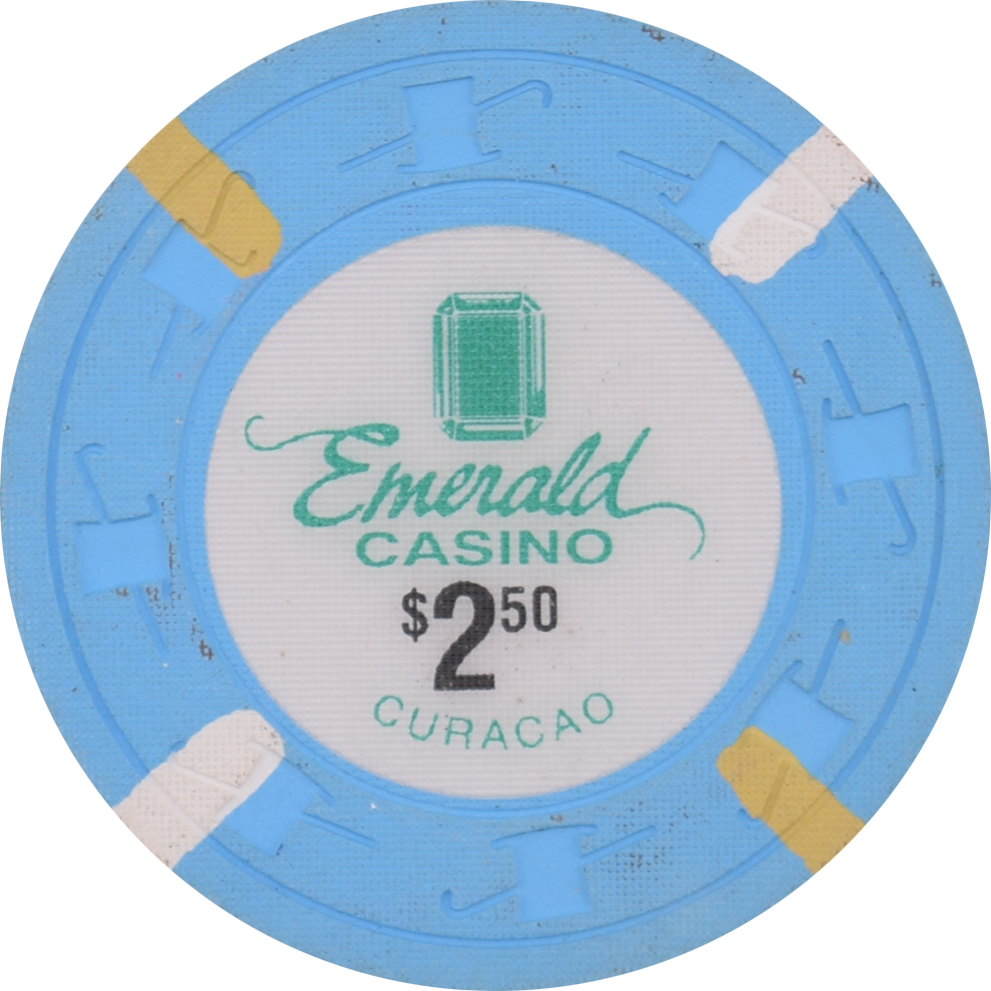 Emerald Casino Piscadera Bay Curacao $2.50 Chip