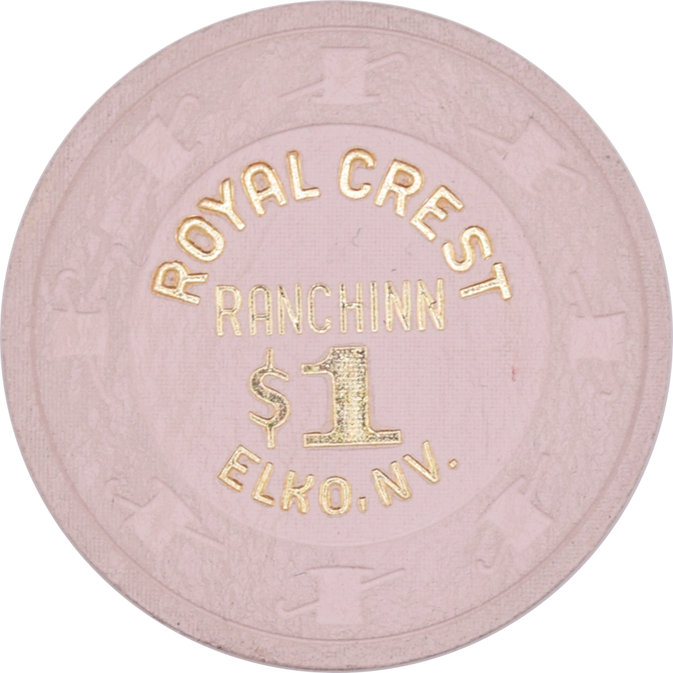 Royal Crest Ranchinn Casino Elko Nevada $1 Chip 1980