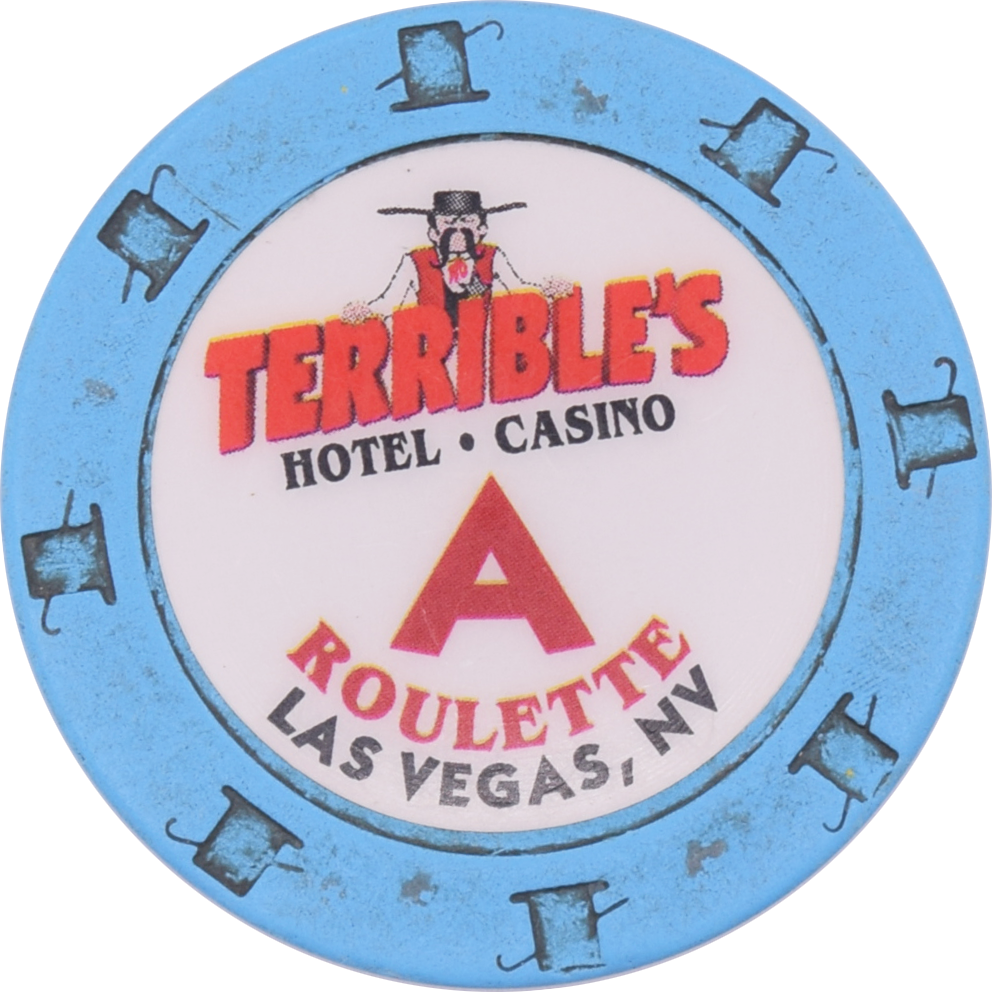 Terrible's Hotel Casino Las Vegas Nevada Blue Roulette A Chip 2000