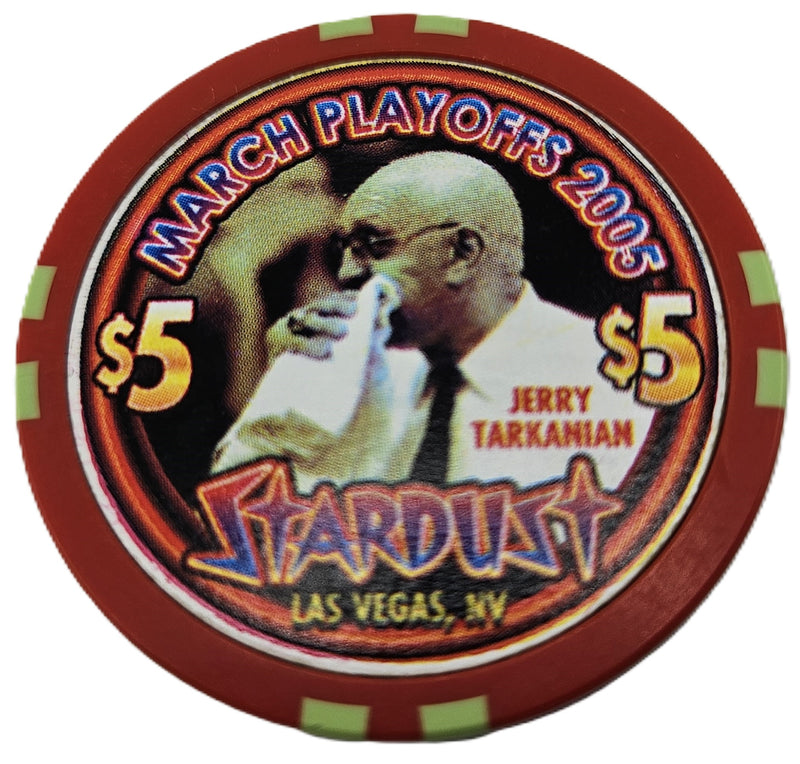 Stardust Casino Las Vegas $5 March Playoffs Jerry Tarkanian Chip 2005