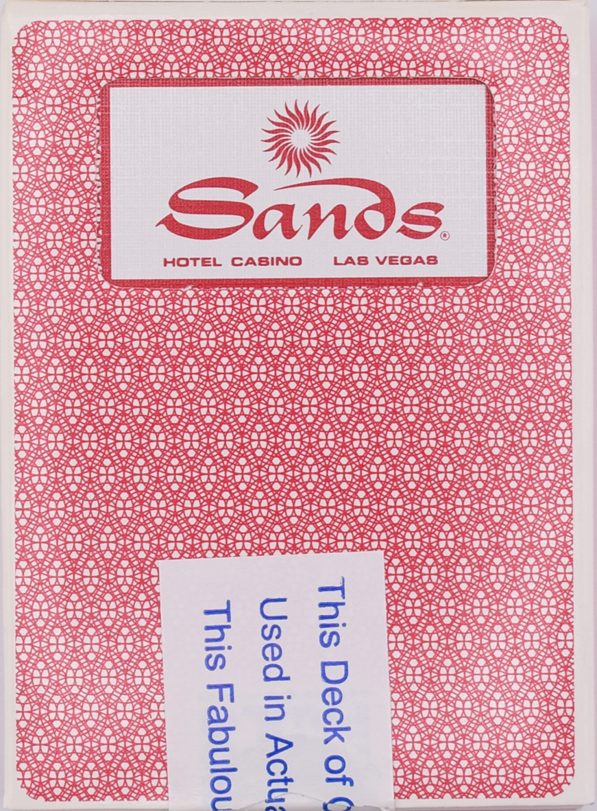 Sands Casino Las Vegas Playing Card Deck Deck