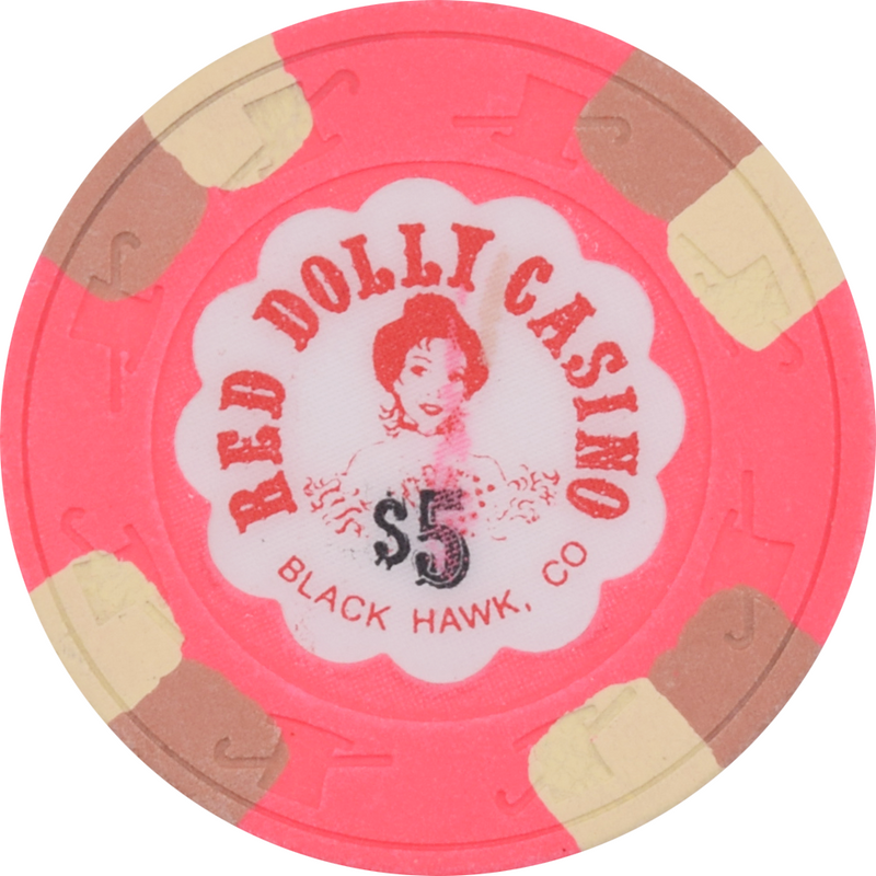 Red Dolly Casino Black Hawk Colorado $5 Chip