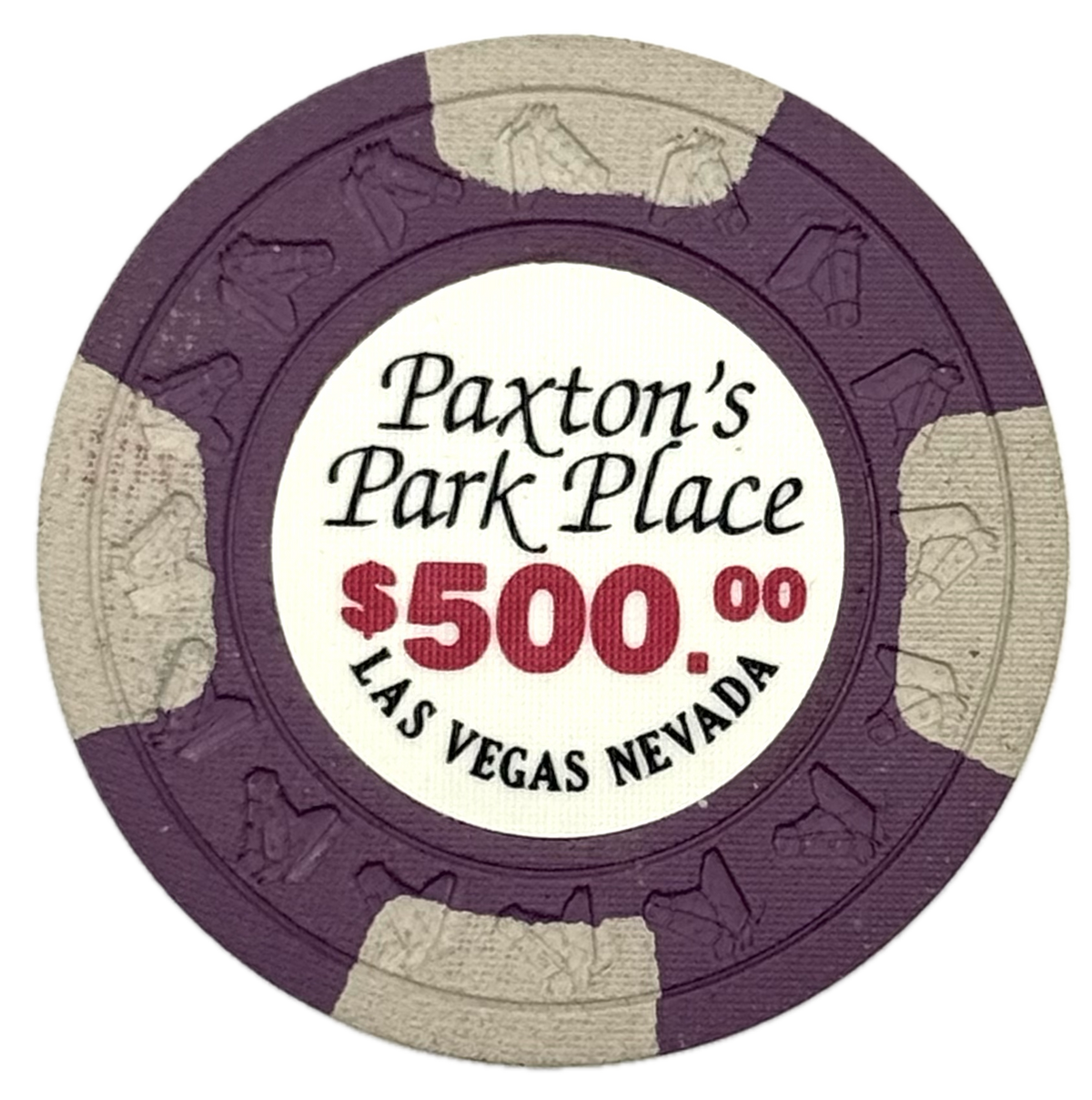 Paxton's Park Place Casino Las Vegas NV $500 Chip 1980