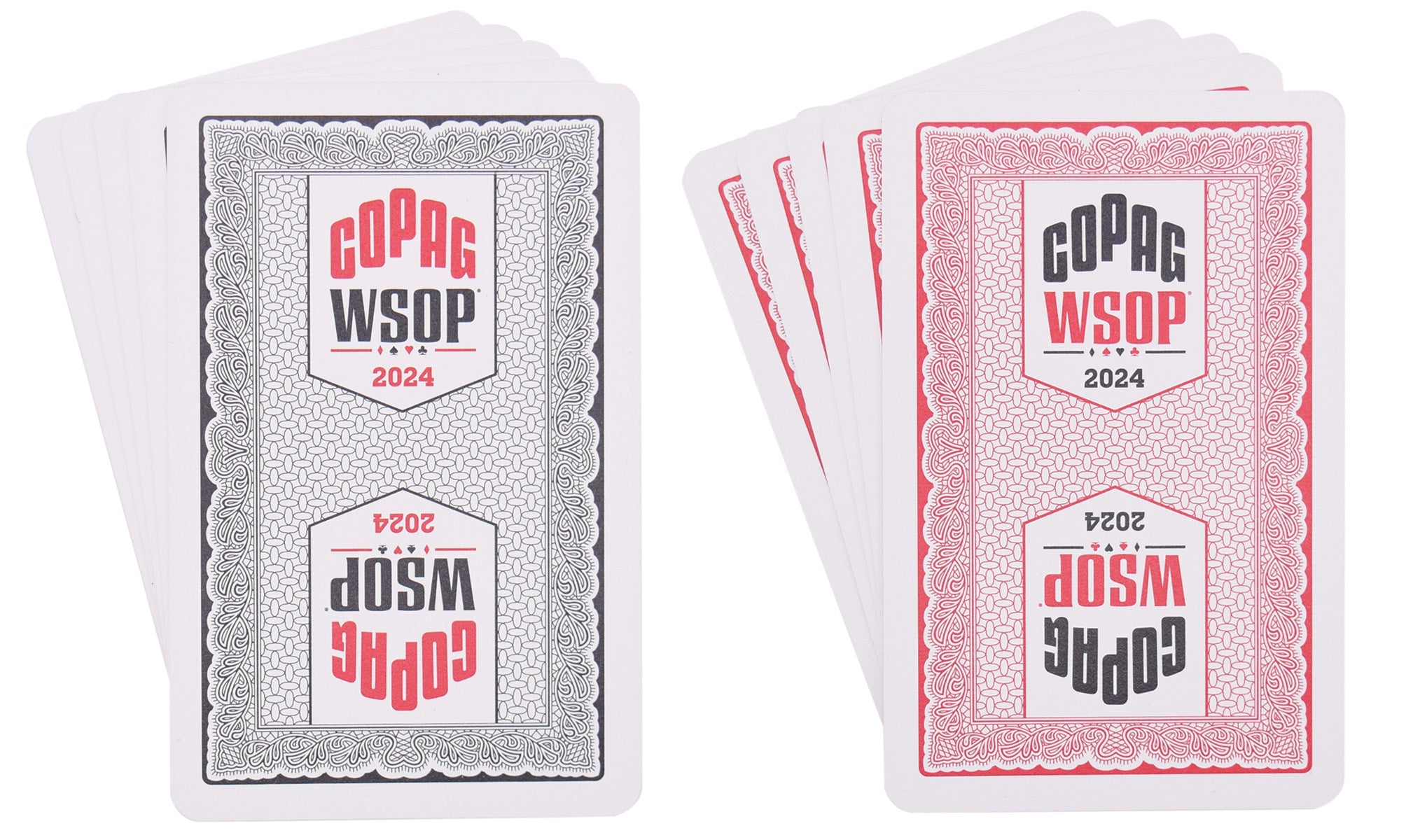 Copag WSOP 2024 Tournament Played 100% Plastic Playing Cards - Narrow Size (Bridge)