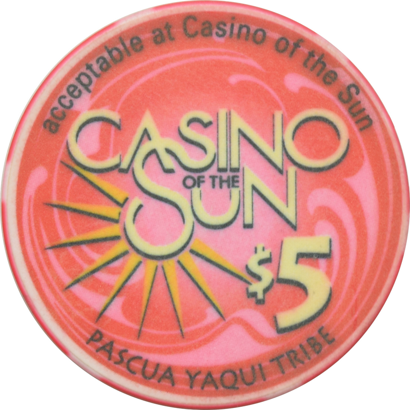 Casino del Sol /Sun (Sol Casinos) Resort Tucson Arizona $5 Ceramic Chip