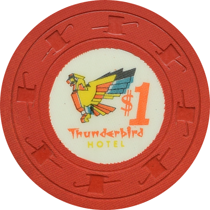 Thunderbird Casino Las Vegas Nevada $1 Maury Stevens Chip 1962