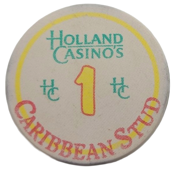Holland Casino Netherlands $1 Chip Caribbean Stud