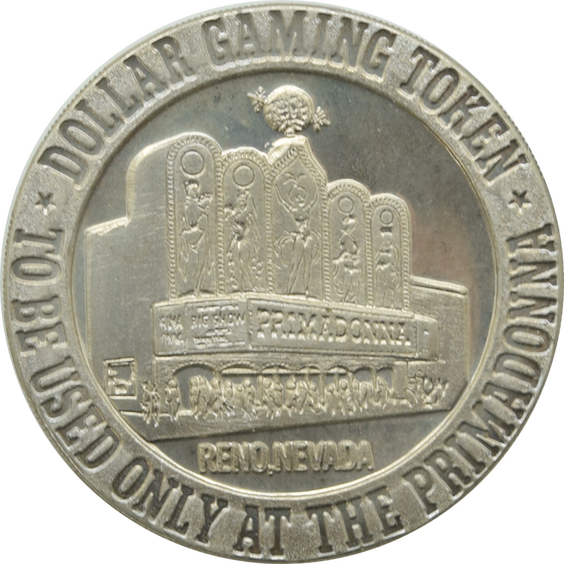 Primadonna Casino Reno Nevada $1 Token 1966