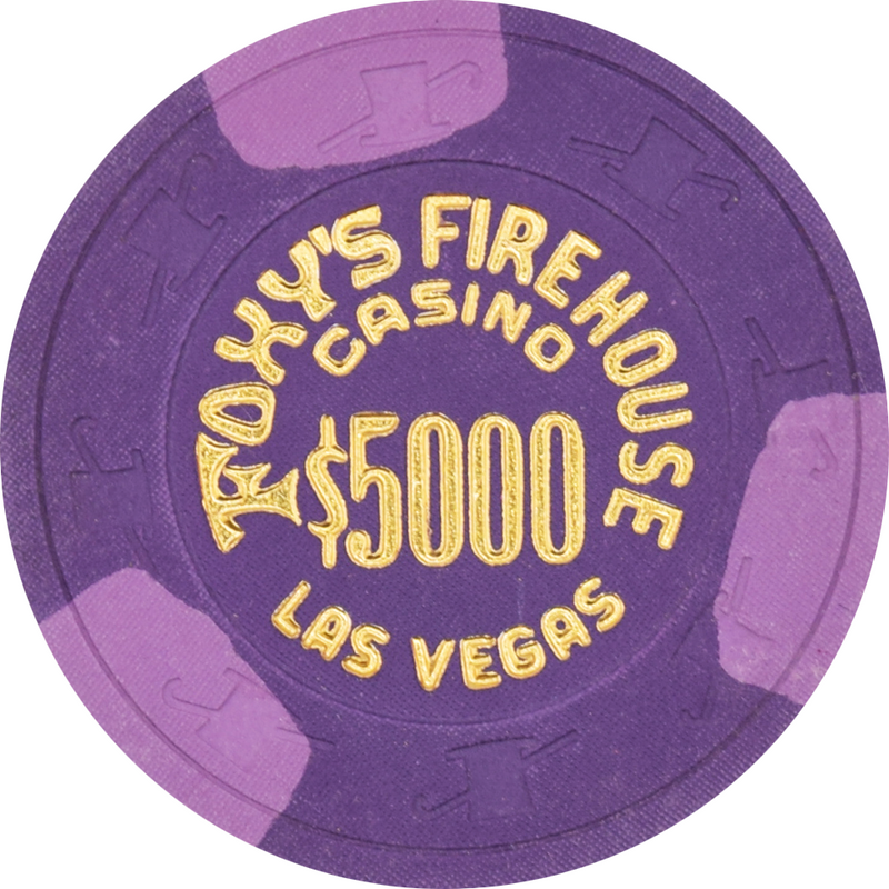 Foxy's Firehouse Casino Las Vegas Nevada $5000 Chip 1995