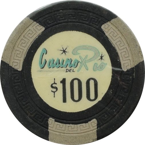 Casino Del Rio Habana Cuba $100 Chip