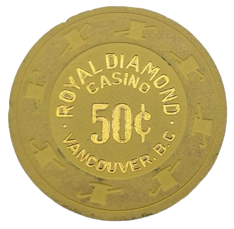 Royal Diamond Vancouver Canada 50¢ Casino Chip