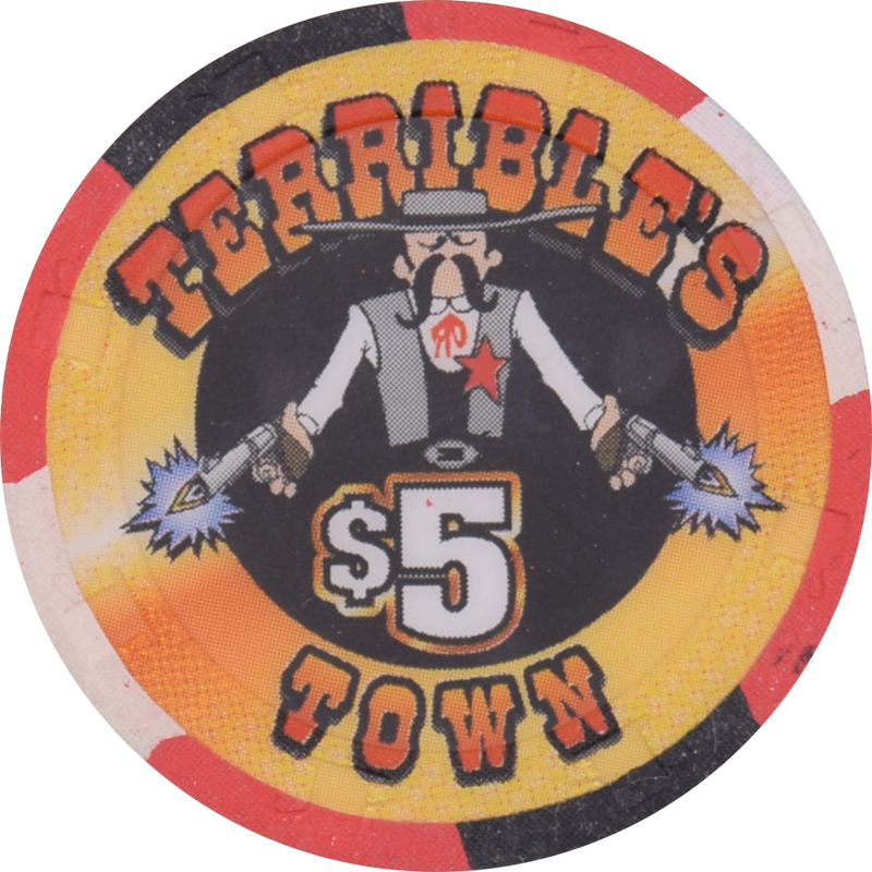 Terrible's Town Casino Pahrump Nevada $5 Herbst Racing Team Chip 2000