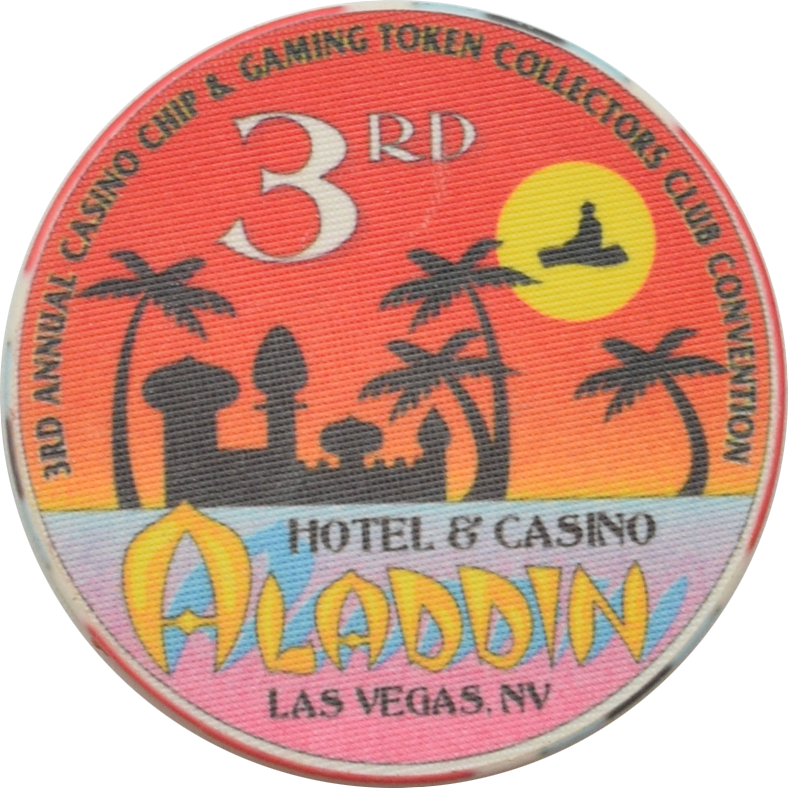 Aladdin Casino Las Vegas Nevada 3rd Annual CCGTCC Convention Chip 1995
