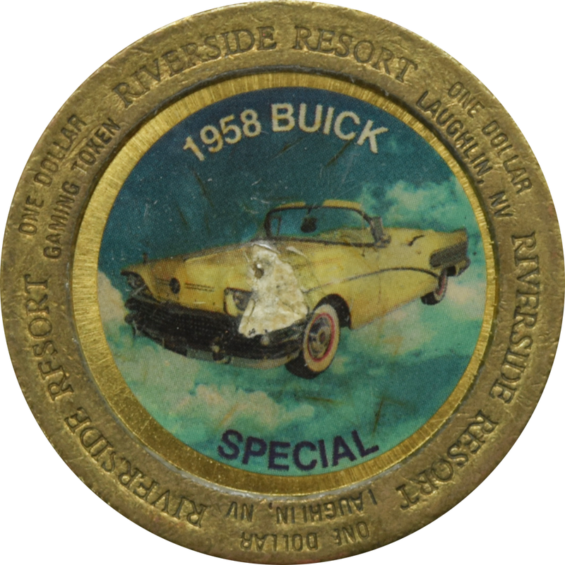 Riverside Hotel / Casino Reno Nevada $1 1958 Buick Special Token 1996