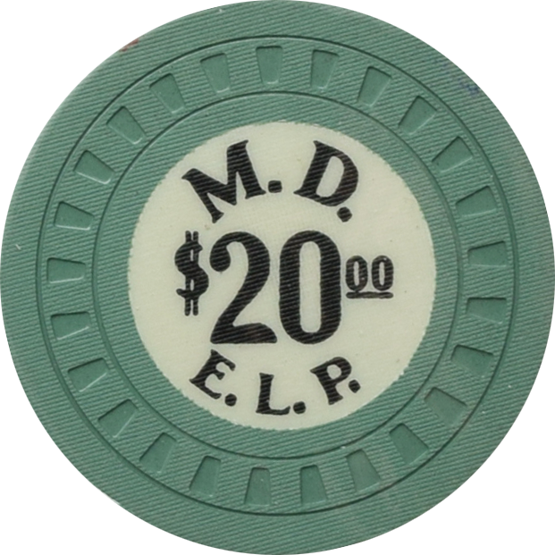 M.D. (Habana-Madrid Casino) Havana Cuba $20 Chip
