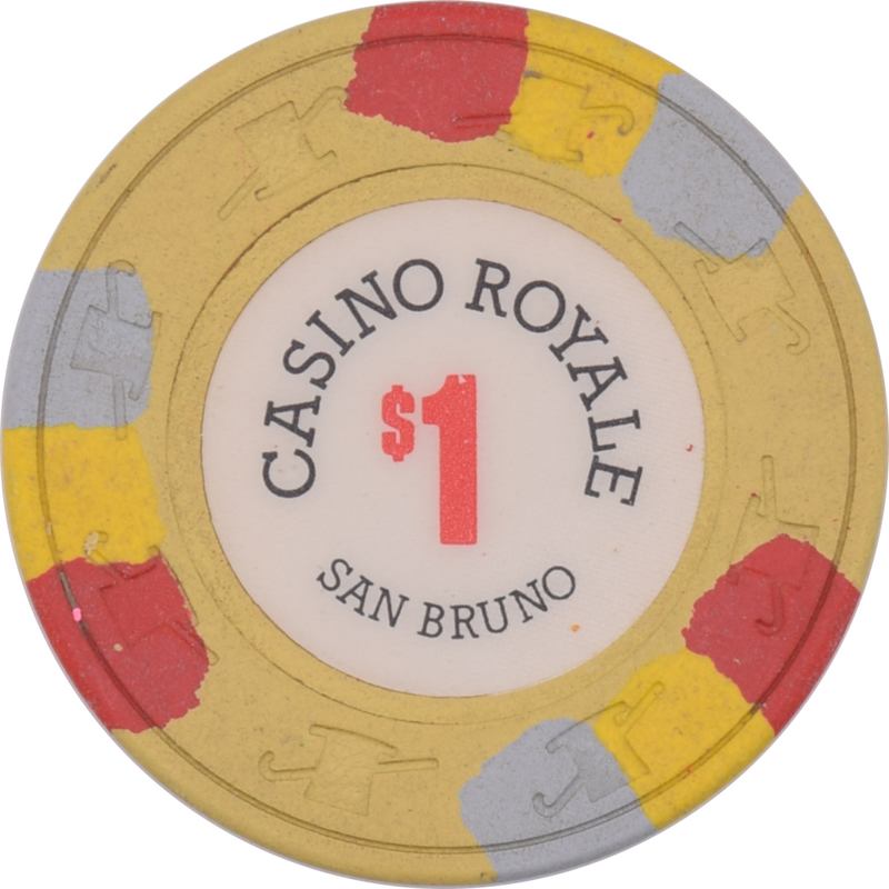 Ric's Casino Royale Card Room San Bruno California $1 Chip