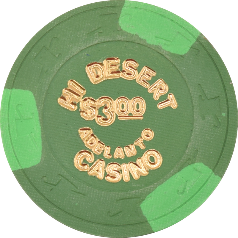 Hi Desert Casino Adelanto California $3 Chip