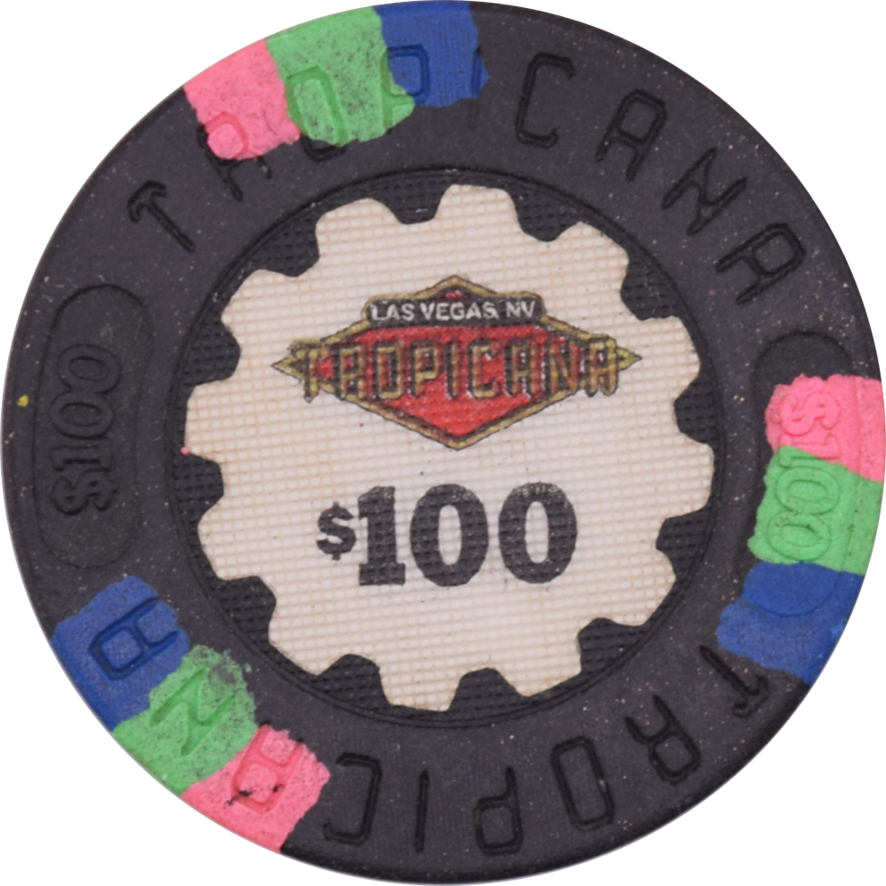 Tropicana Casino Las Vegas Nevada $100 Chip 1992