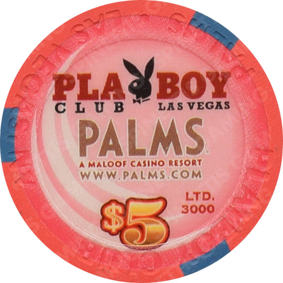 Playboy Palms Casino Las Vegas Nevada $5 Don Lewis (Pool Cue) Chip 2007