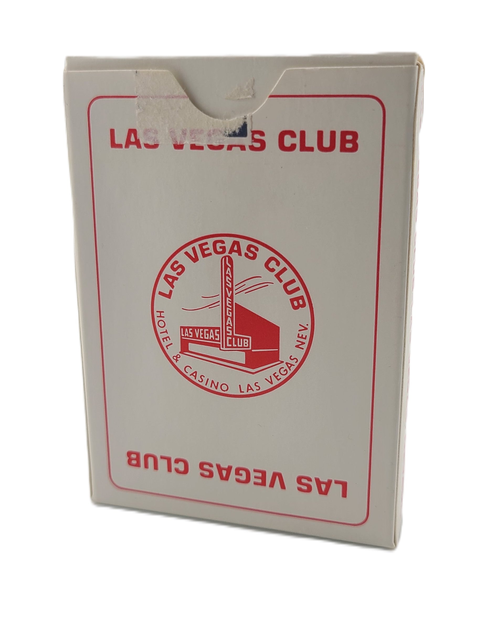 Casino Playing Cards - Las Vegas Club Used Red Playing Cards Las Vegas Nevada