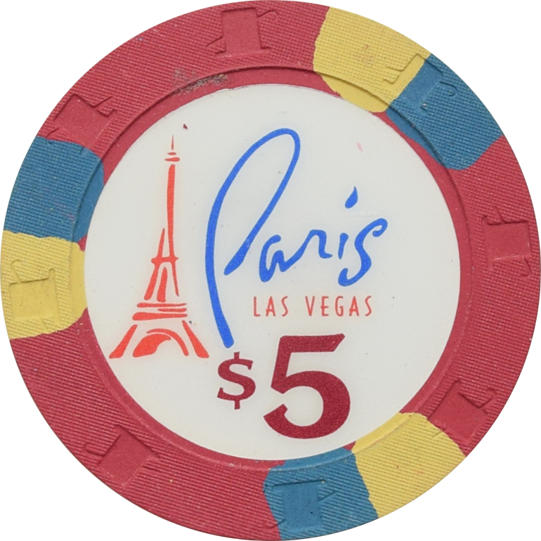 Paris Casino Las Vegas Nevada $5 Chip 1999