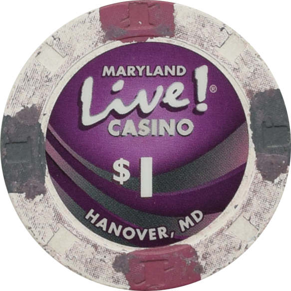 Live! Casino & Hotel Hanover Maryland $1 Chip 2013