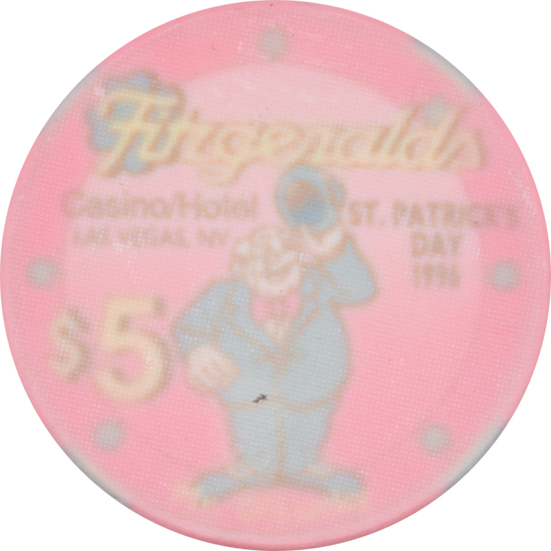 Fitzgeralds Casino Las Vegas Nevada $5 St. Patrick's Day Chip 1996