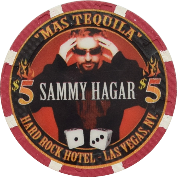 Hard Rock Casino Las Vegas Nevada $5 Sammy Hagar Chip 2002