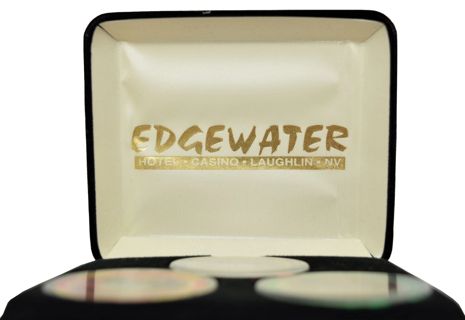 Set of 3 Edgewater $5-$25-$100 Casino Chips #0052 Laughlin NV Millennium Series