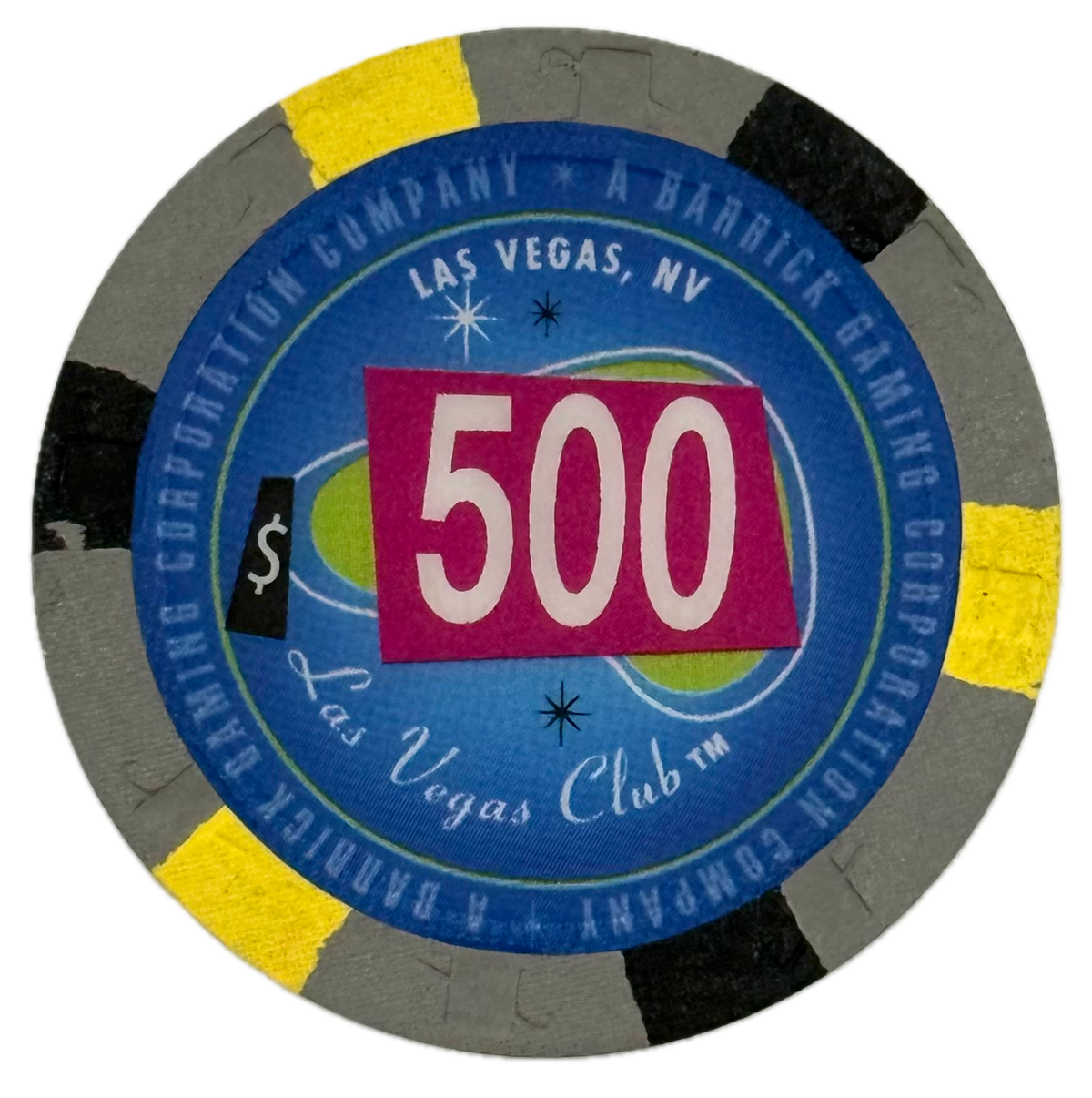 Las Vegas Club Casino Las Vegas NV $500 Chip 2004