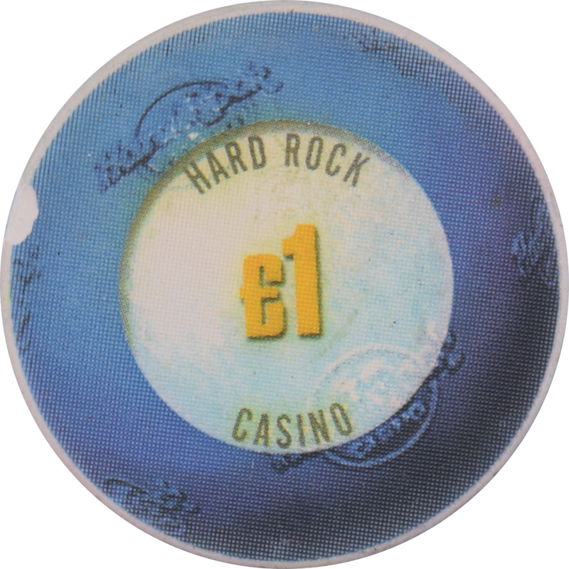 Hard Rock London Casino London United Kingdom UK £1 Blue Chip