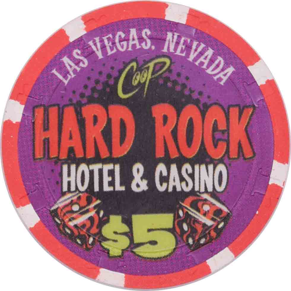 Hard Rock Casino Las Vegas Nevada $5 Coop Chip 2005