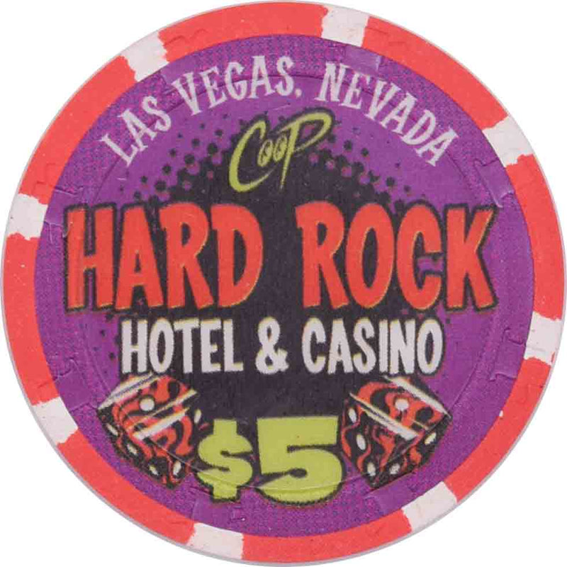 Hard Rock Casino Las Vegas Nevada $5 Coop Chip 2005