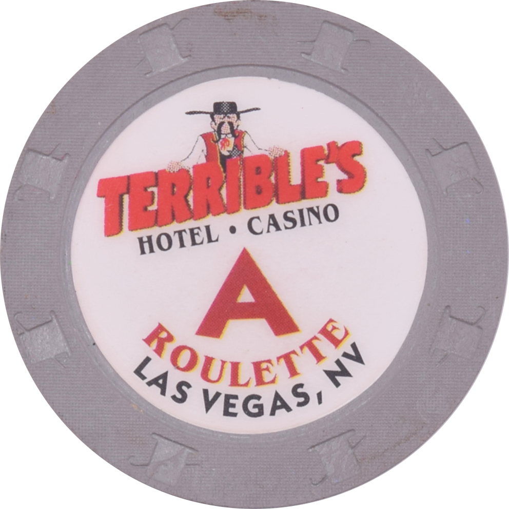 Terrible's Hotel Casino Las Vegas Nevada Grey Roulette A Chip 2000