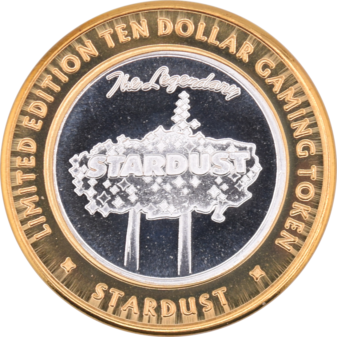 Stardust Casino Las Vegas "Stardust Sign" $10 Silver Strike .999 Fine Silver 2004