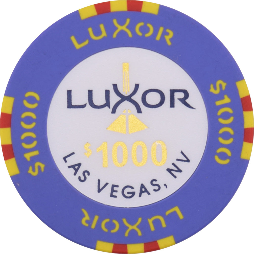 Luxor Casino Las Vegas Nevada $1000 Sample Prototype Linen Inlay Chip c2000