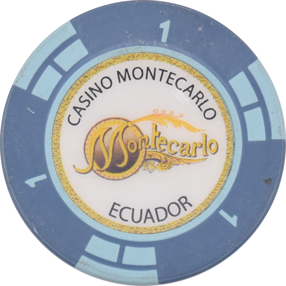 Casino Montecarlo Quito Ecuador $1 Chip