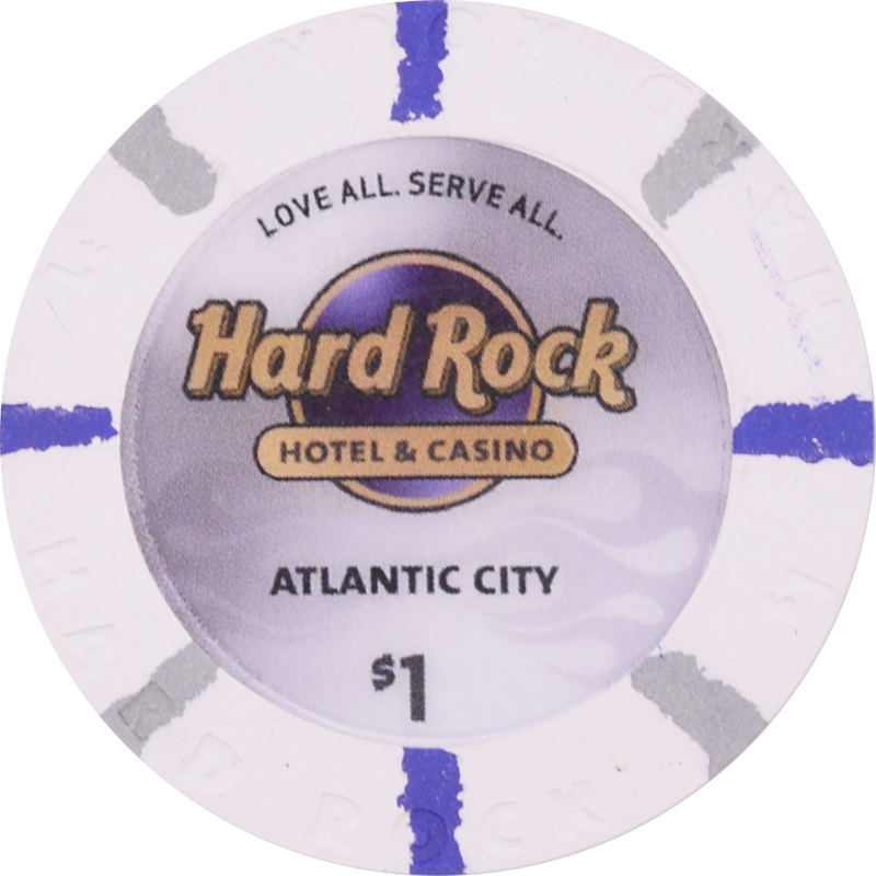 Hard Rock Casino Atlantic City New Jersey $1 Chip