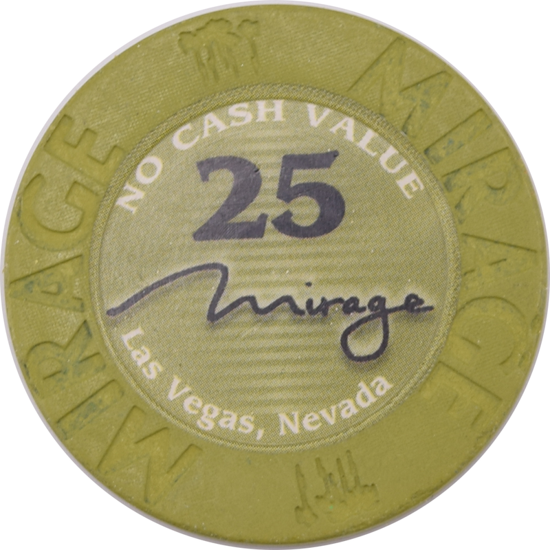 Mirage Casino Las Vegas Nevada $25 NCV Chip 2006