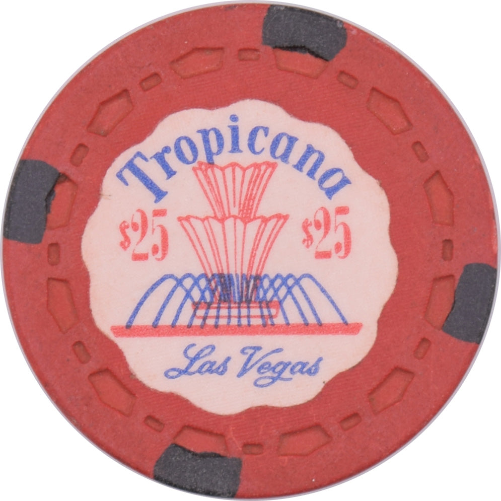 Tropicana Casino Las Vegas Nevada $25 Red Chip 1957