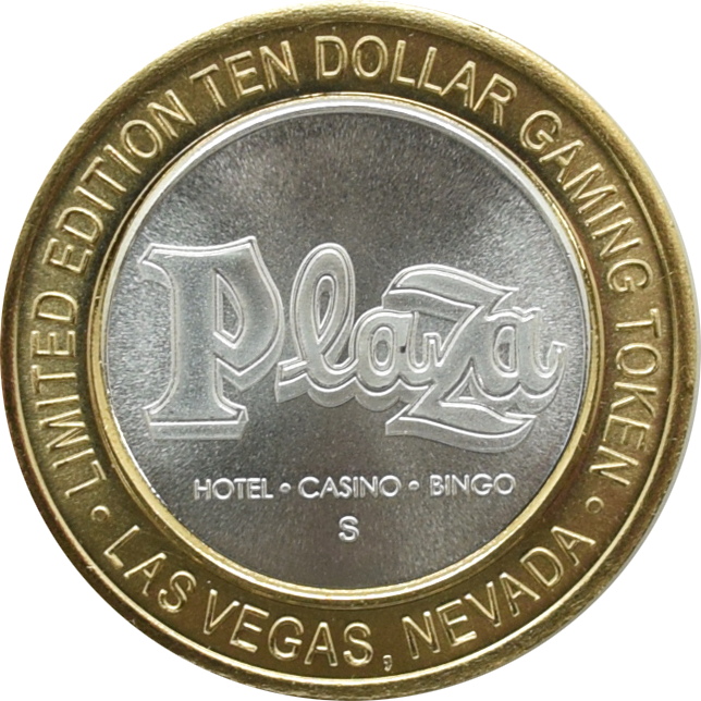 Plaza Casino Las Vegas "Casino" $10 Silver Strike 2020