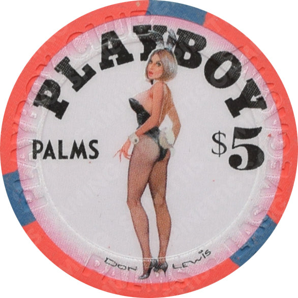 Playboy Palms Casino Las Vegas Nevada $5 Don Lewis Chip 2006