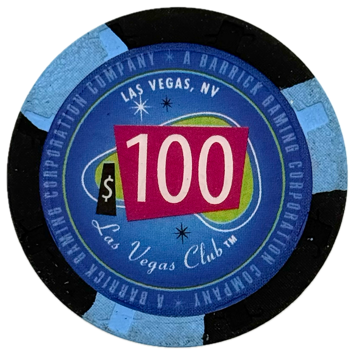 Las Vegas Club Casino Las Vegas NV $100 Chip 2004
