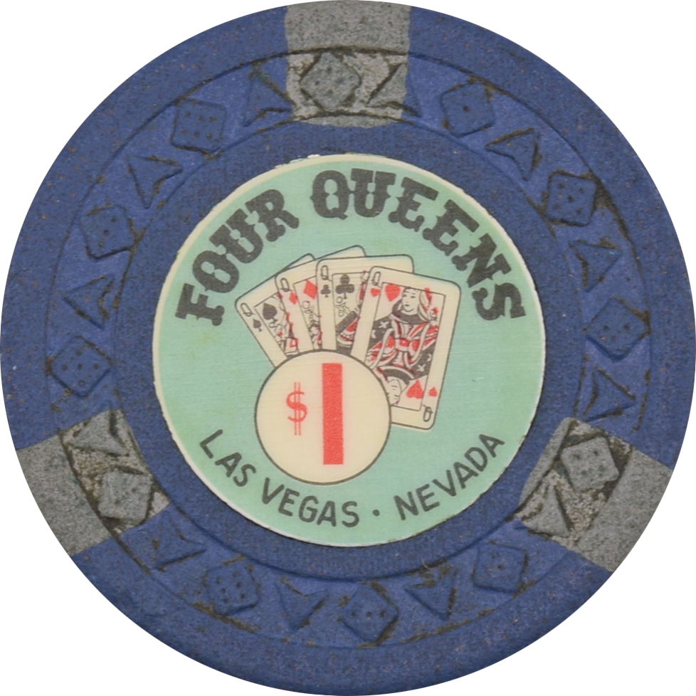 Four Queens Casino Las Vegas Nevada $1 Chip 1965