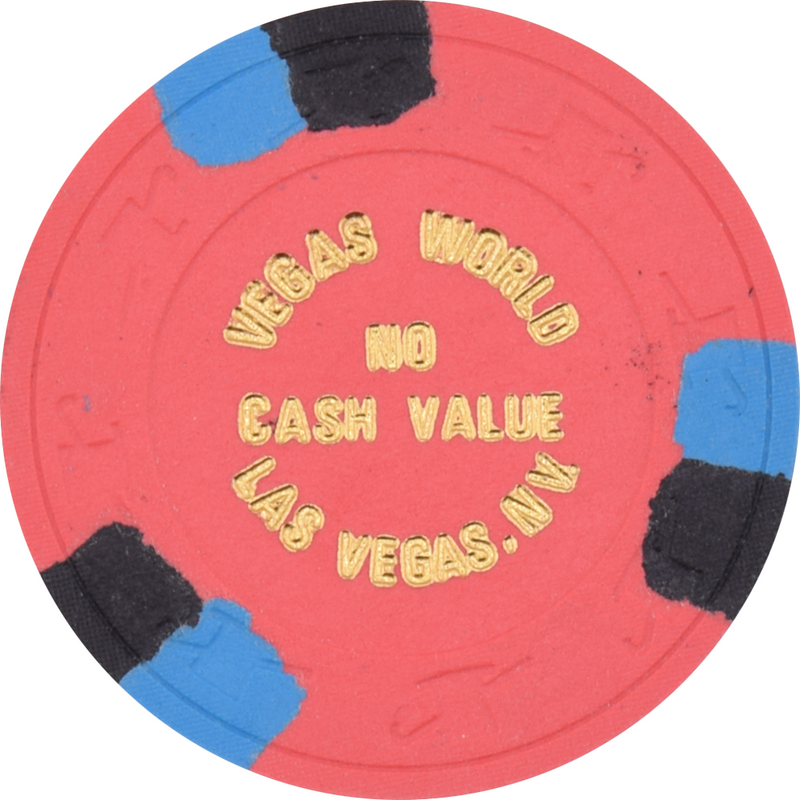 Vegas World Casino Las Vegas Nevada 100 Fabulous Machines NCV Chip 1980s